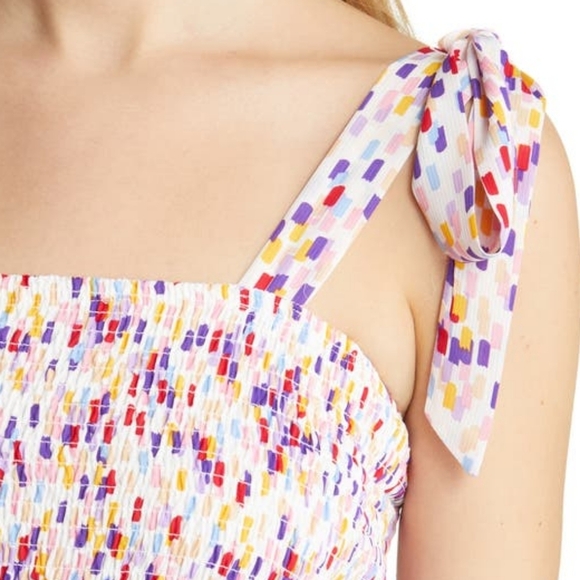 SAM EDELMAN Confetti Smocked Bodice Maxi Sundress - Picture 5 of 11
